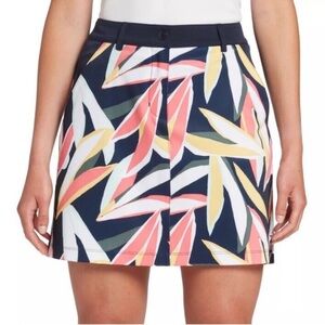 💙🩷NWT Lady Hagen Navy Retro Leaf Print Desert Getaway Golf Skort Size 4🩷💙